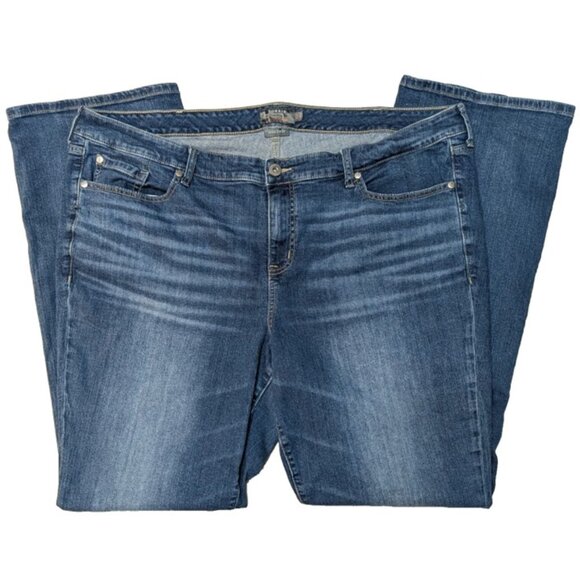 TORRID Mid-Rise Slim Boot Cut Jeans Vintage Stretch Medium Wash Size 24 XT - Picture 3 of 8